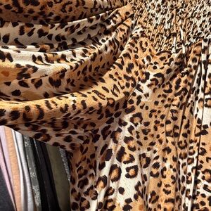 Free People Leopard Palazzo Pants